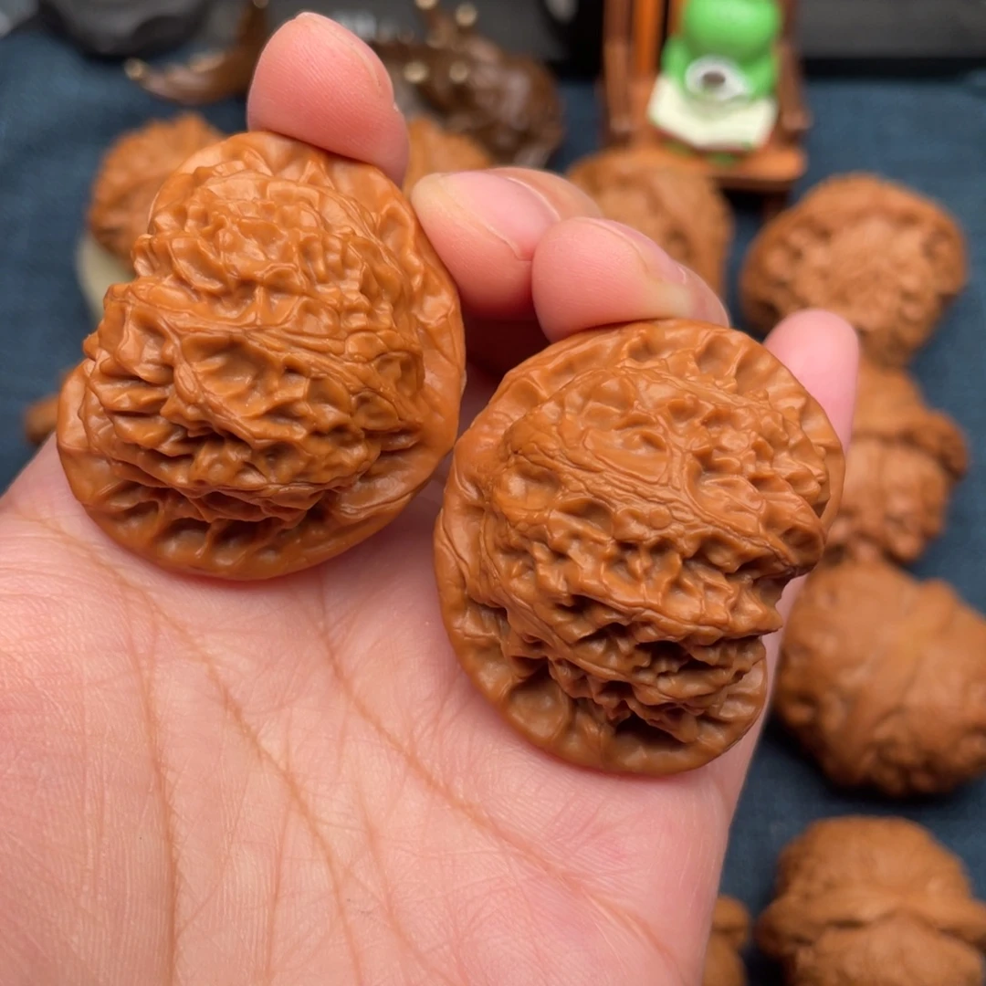 M***n把件文玩核桃42桃心宫灯全品