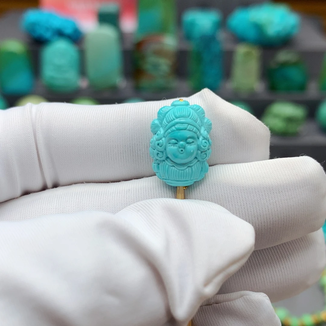 绿松石配饰未镶嵌清*浅