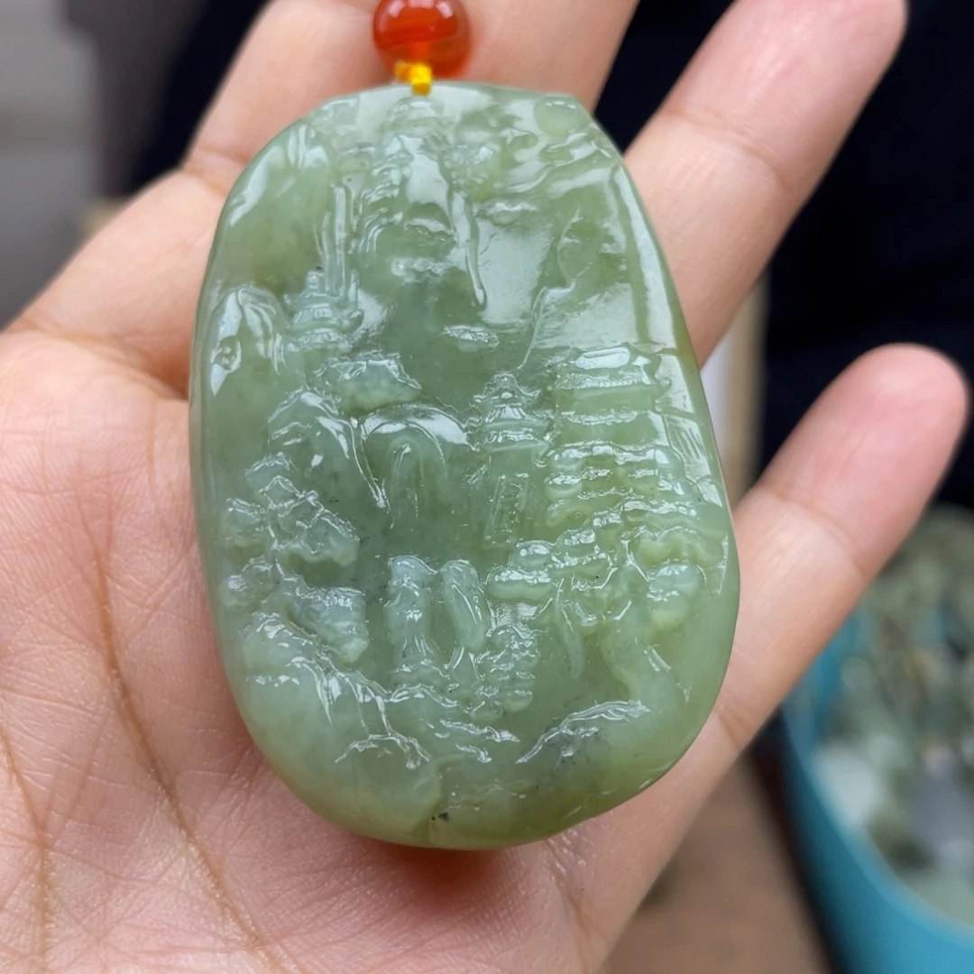 和田玉未镶嵌颈饰