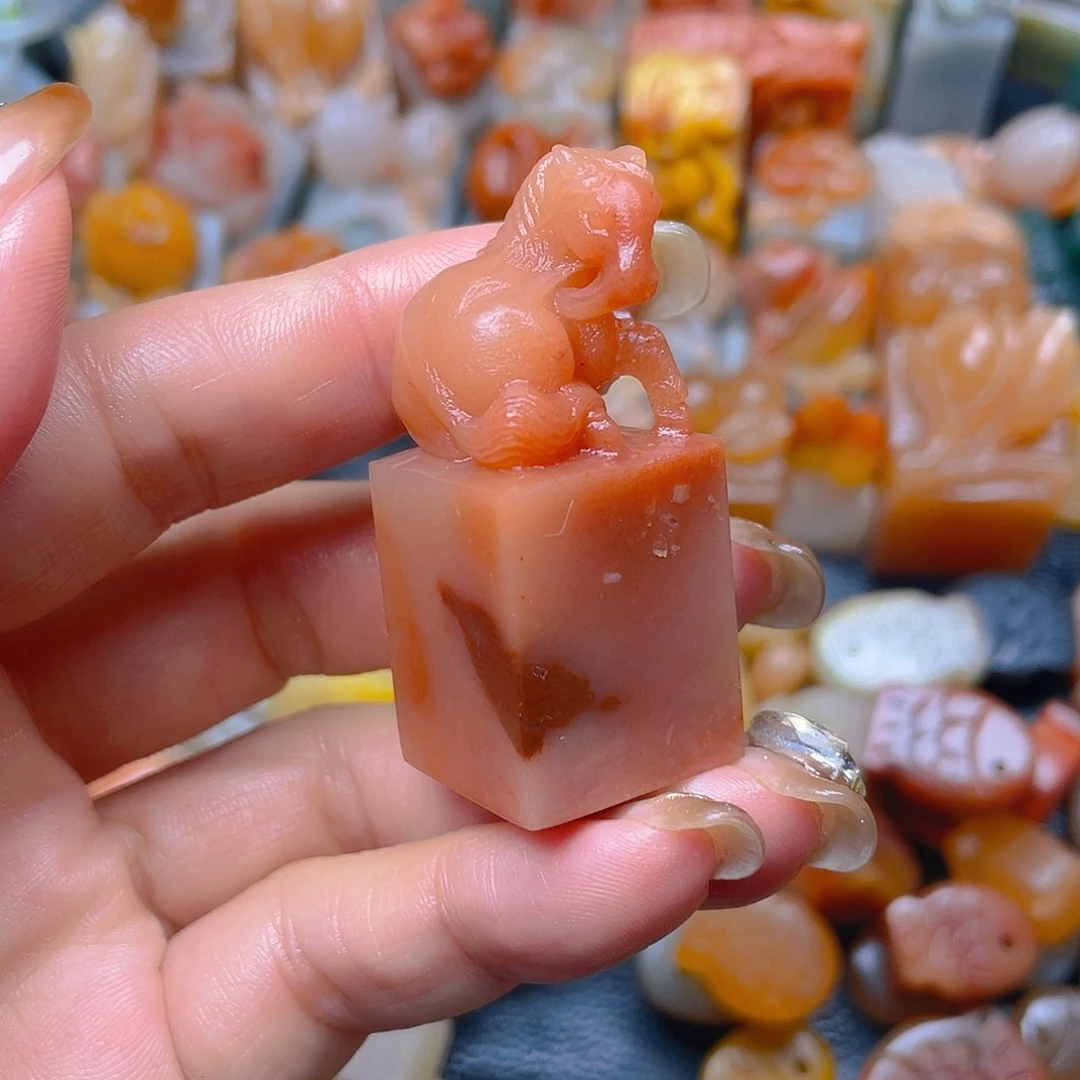 青田石印石马到成功