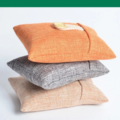 麻布竹炭包家用车载去味除湿两用竹炭包除甲醛活性碳包