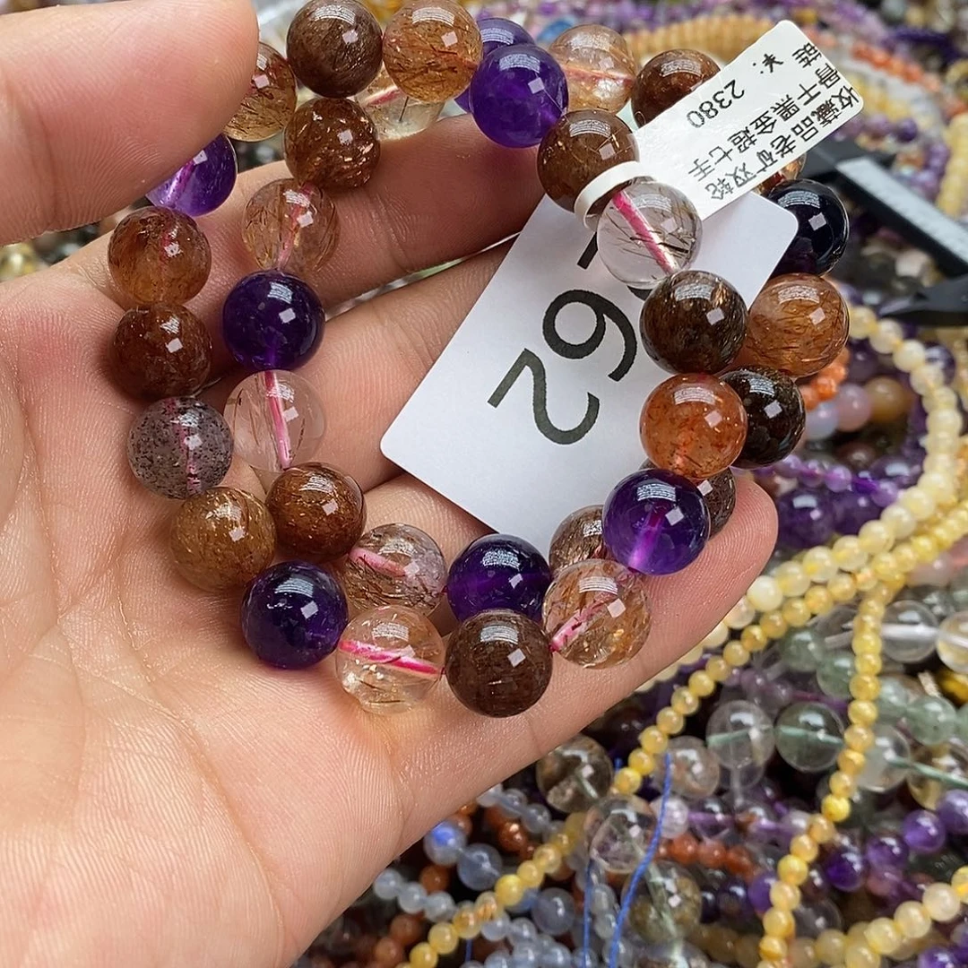 水晶手链未镶嵌手链多样性发一条