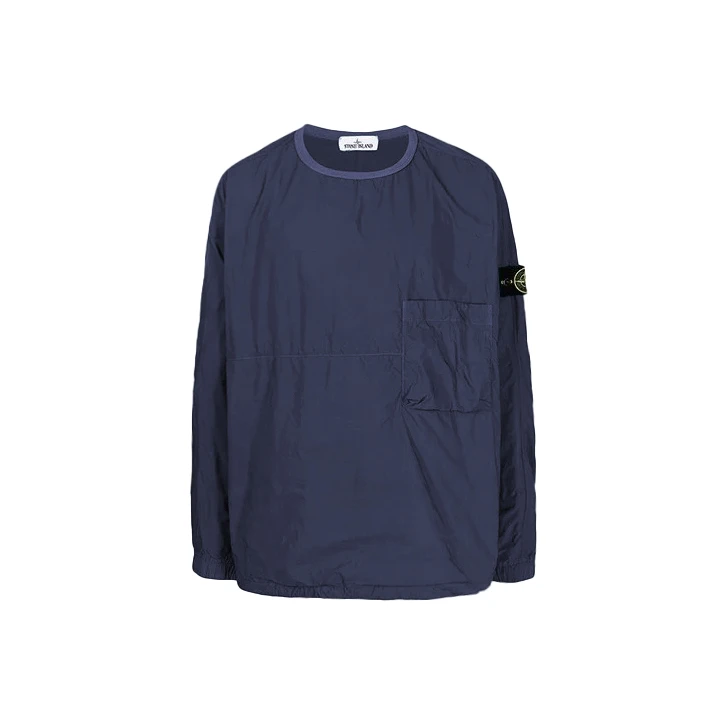 03332 stone island 雾霾蓝 尼龙卫衣 L码