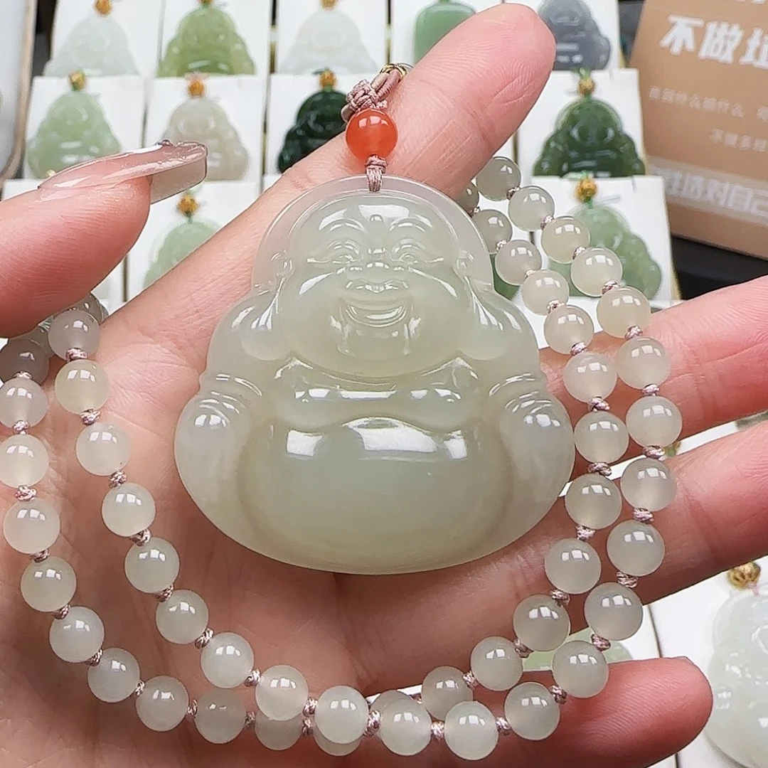 和田玉未镶嵌颈饰45