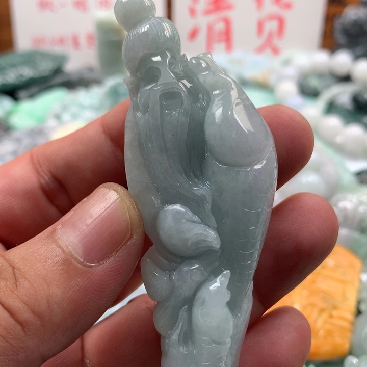 翡翠未镶嵌颈饰保真天然a货翡翠