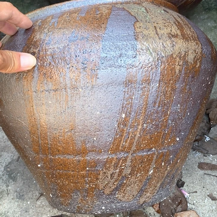 紫砂花盆高30口27瑕疵