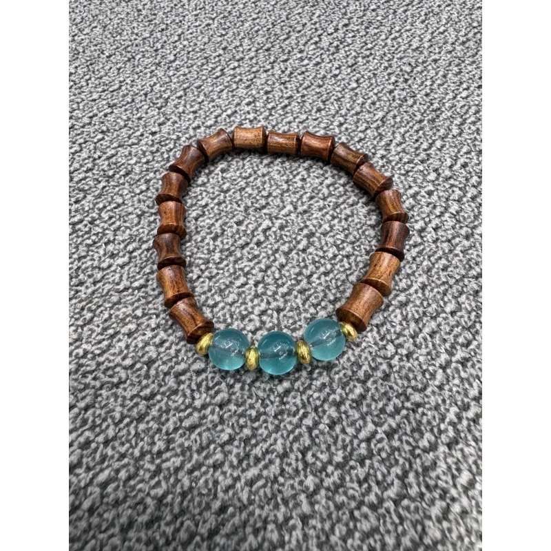 黄花梨竹节手串(无礼盒）XD204