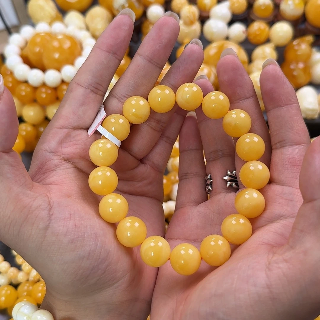 蜜蜡未镶嵌珠宝奇石同料15mm