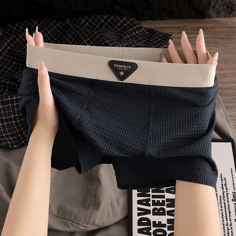 新款夏季冰丝薄款男士内裤男生运动平角裤透气舒适爆款四角短裤头