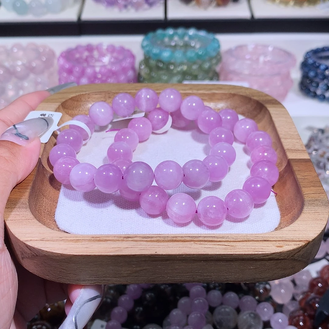 未镶嵌手链水晶拉丝紫锂辉11（多样性发其一