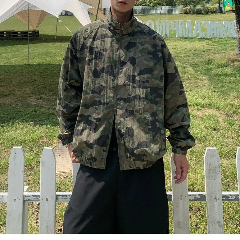 夏季八色UPF50+三防防晒衣男女立领户外薄款格纹外套