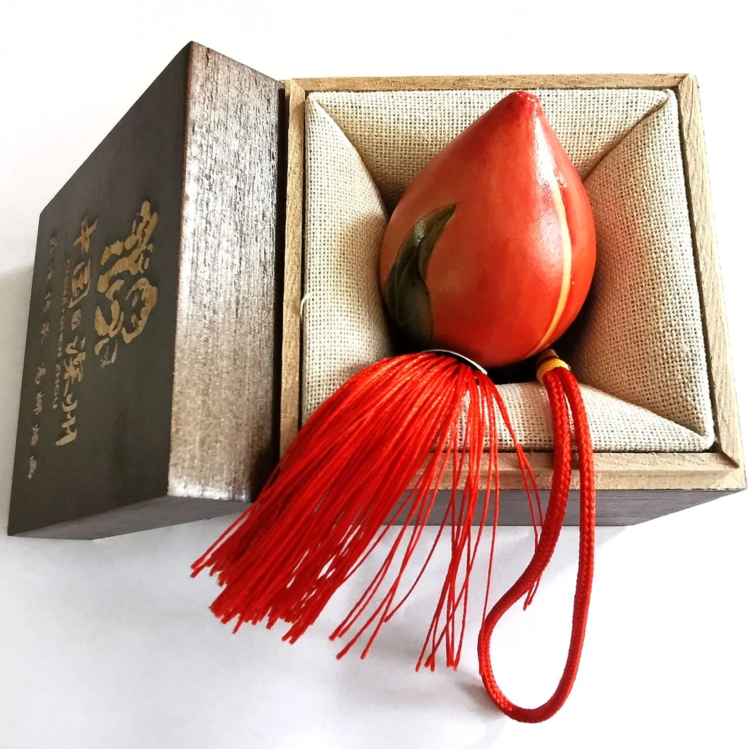葫芦烙画纯手工雕刻手把件深州非遗工艺品