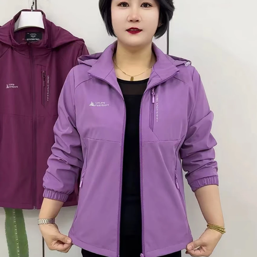 <专柜品质>春秋新款活帽外套冲锋衣