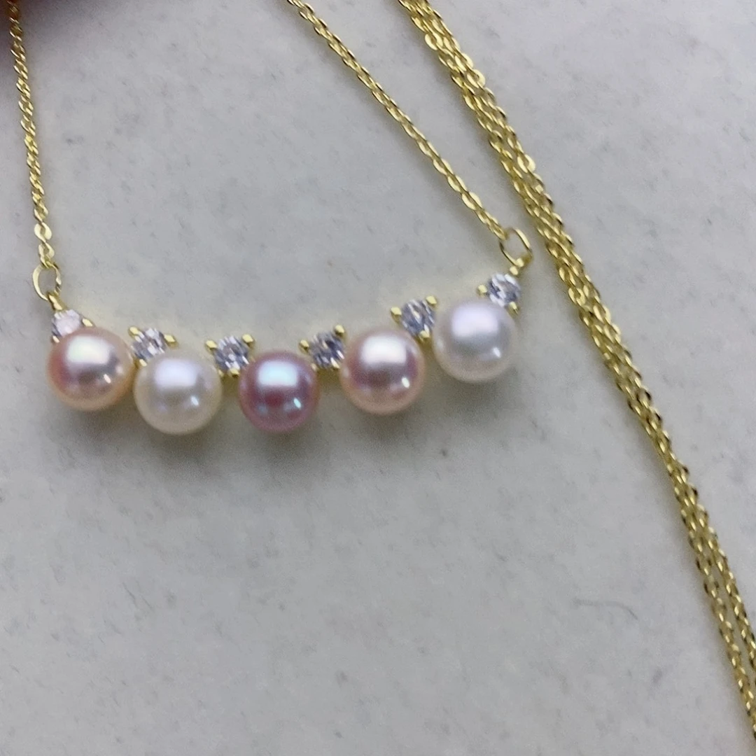 【闪购商品】淡水珍珠颈饰合金49