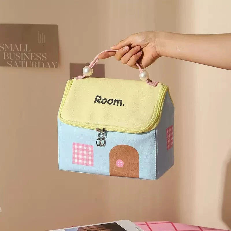 女士手提化妆包随身化妆师专用可爱防水分类多层收纳包便捷高颜值