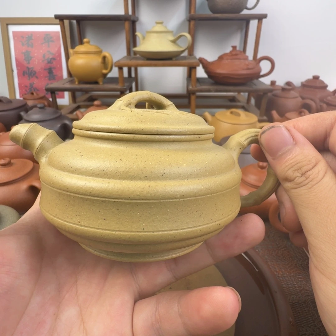 A***s紫砂壶双线竹鼓1282818