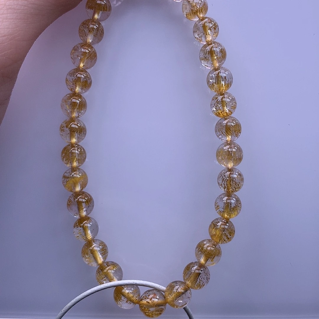 未镶嵌手链水晶黄金超七