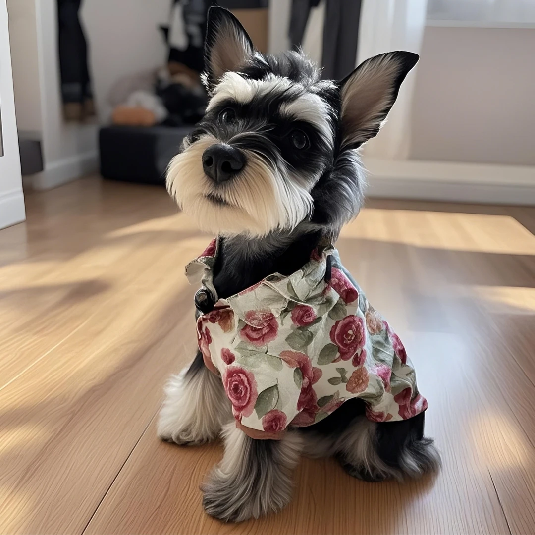 狗狗衣服夏季清凉衬衫休闲潮流宠物韩系度假风泰迪比熊雪纳瑞衣服