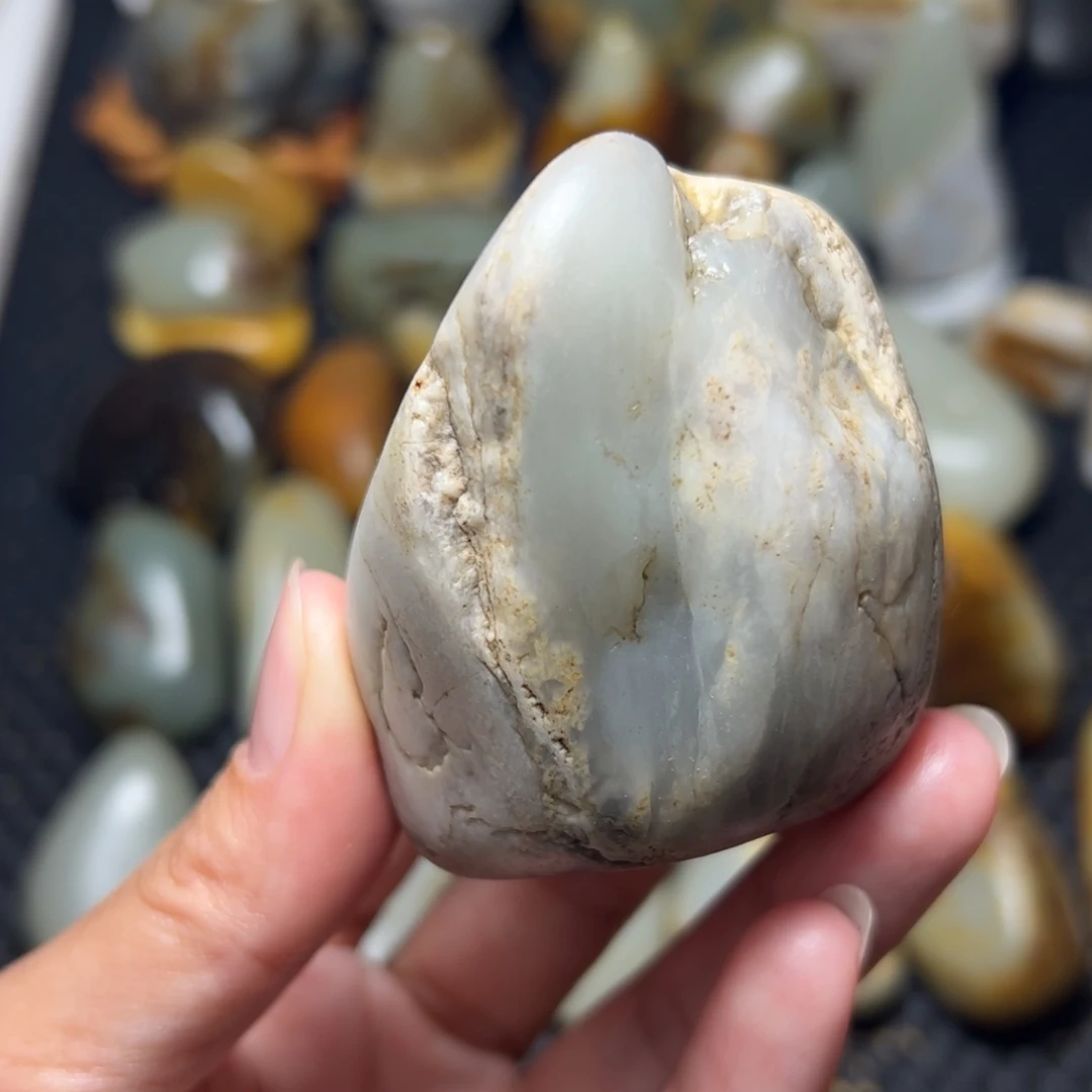 和田玉未镶嵌挂件A88