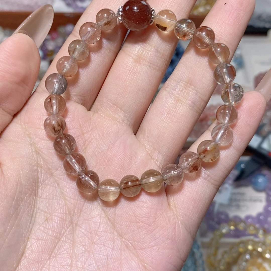 未镶嵌手链水晶兔毛