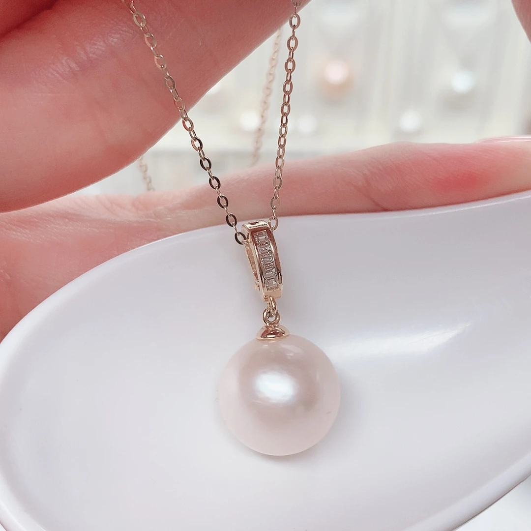 合金淡水珍珠吊坠(赠链)