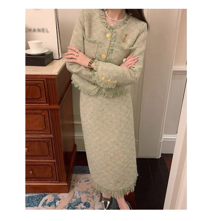 安淇儿●【绿野仙踪】小香风气质时尚休闲上衣裙子JJQ3TZ252C