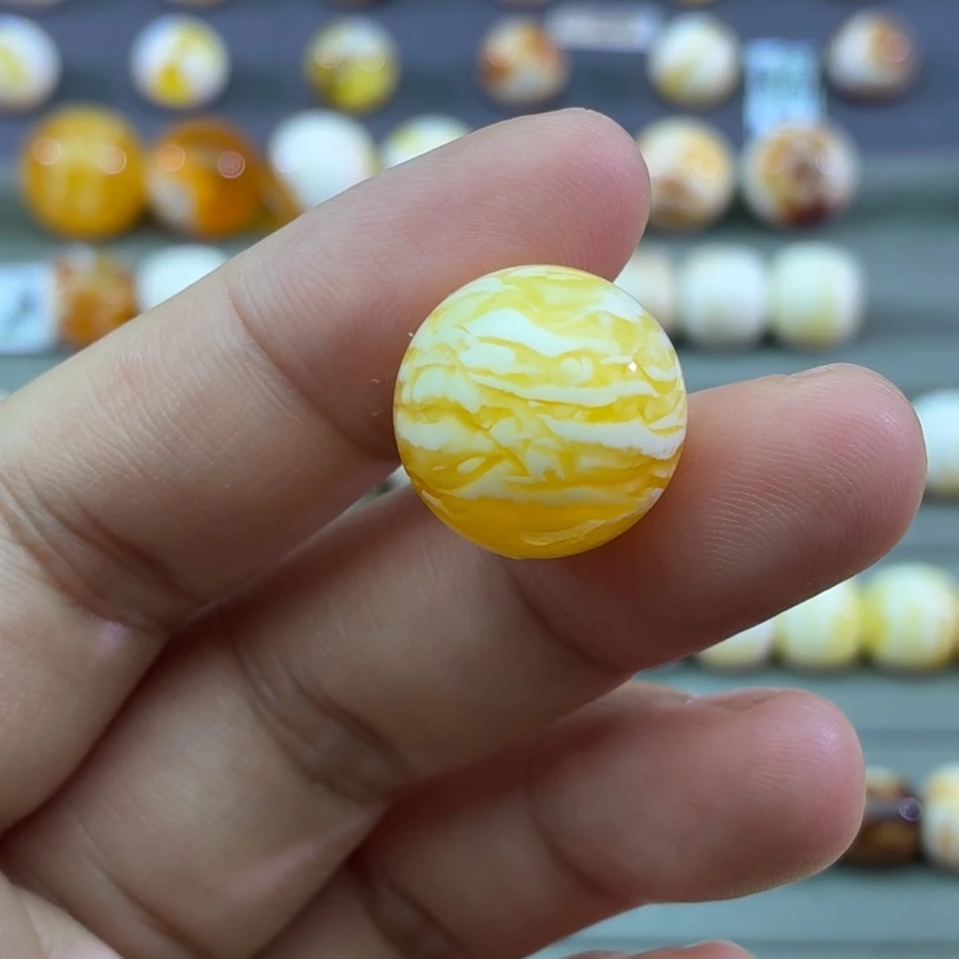 琥珀未镶嵌裸石16➕虎皮纹