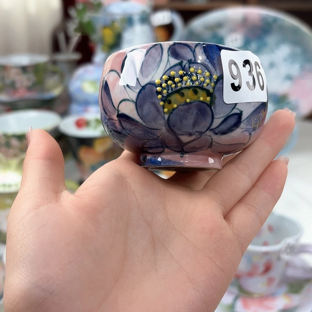 景德镇手绘高温釉下彩陶瓷茶具