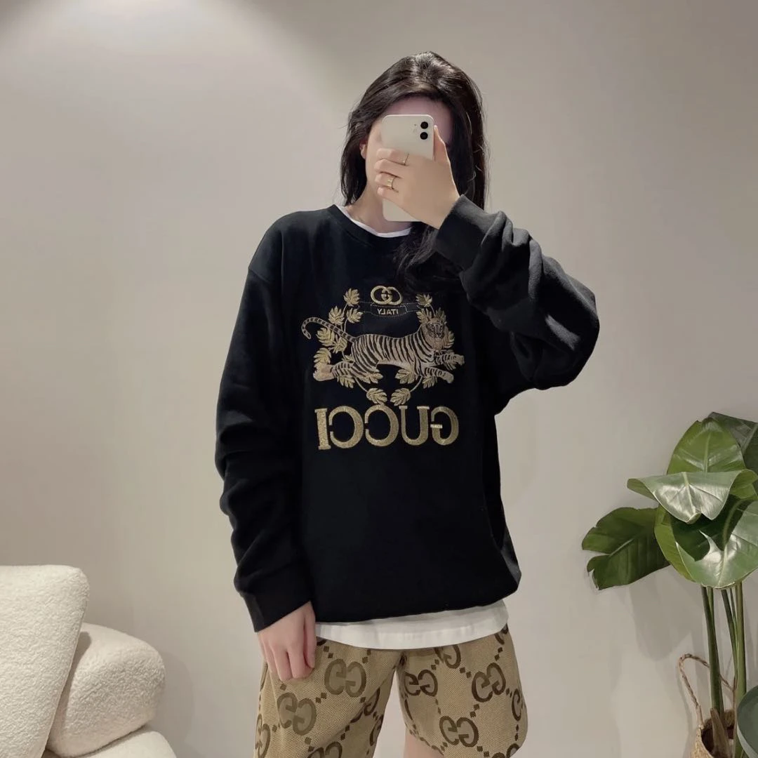 95新 GUCCI/古驰  aa0960 老花印花卫衣 xs码 95新