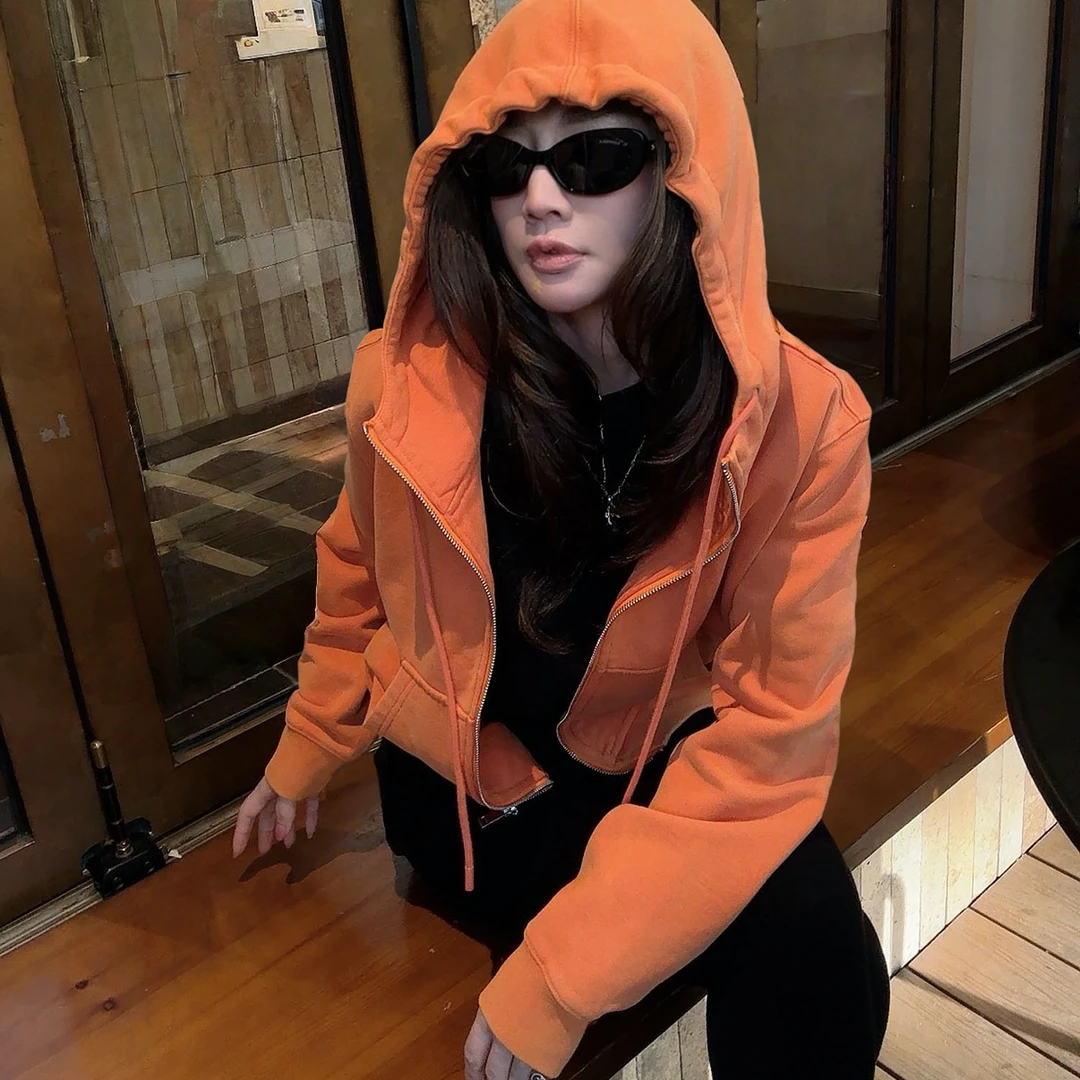 MMEKOR“马提尼”卫衣 活力常青藤纯色连帽加绒百搭上衣 31079