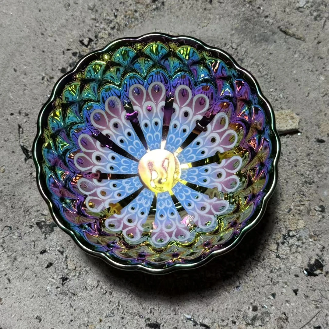 茶杯茶器  梦幻孔雀夜光