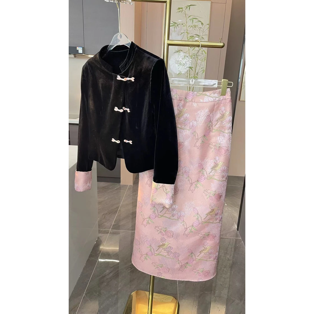 【婉婉定制】【喜上眉梢】新中式气质显瘦设计感预CDW4TZ4481