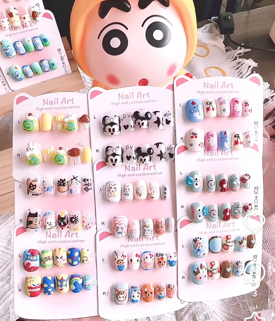 捏捏穿戴甲直播间选款下单备注编码