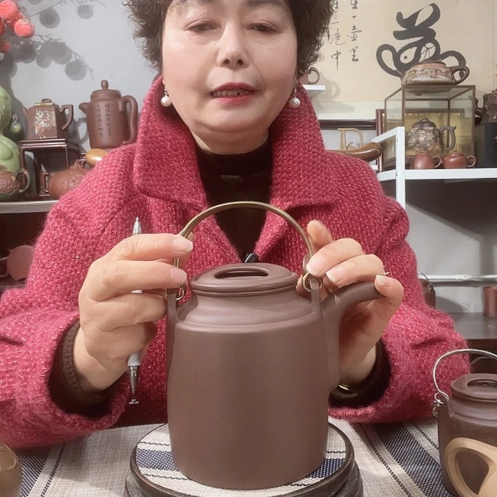 紫泥茶壶原矿紫砂壶