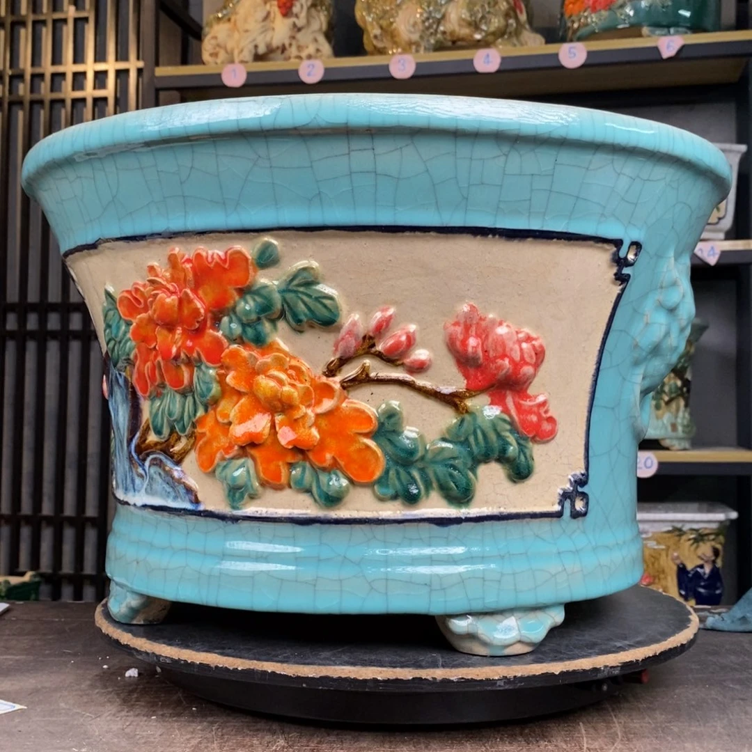 陶乘***?41贴花豆青