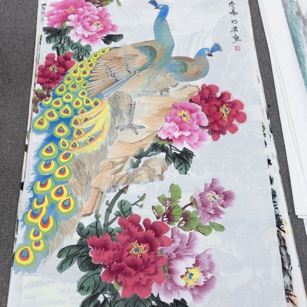 国画国画作品多次