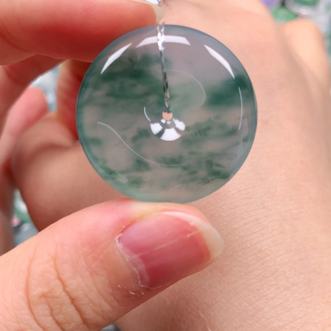 颈饰未镶嵌翡翠天然翡翠