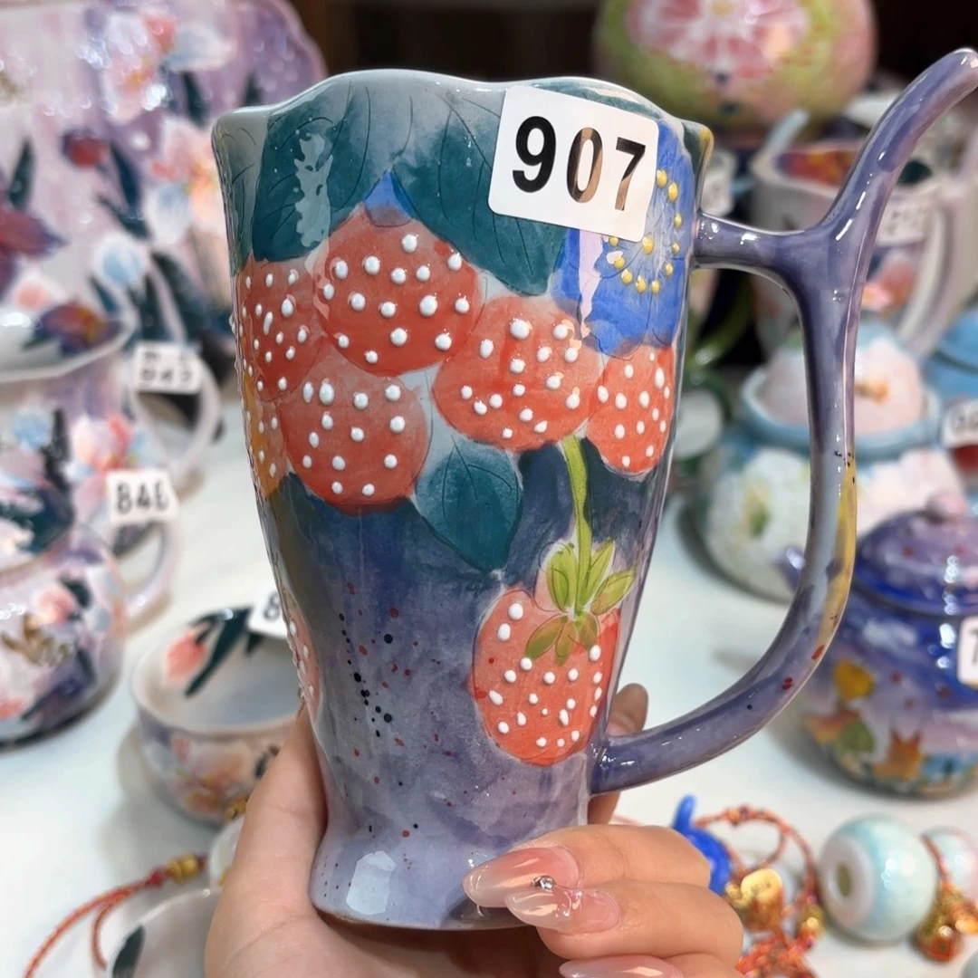 景德镇手绘高温釉下彩陶瓷茶具