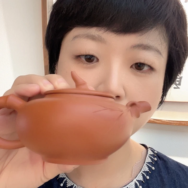 国画平盖竹节加水杯
