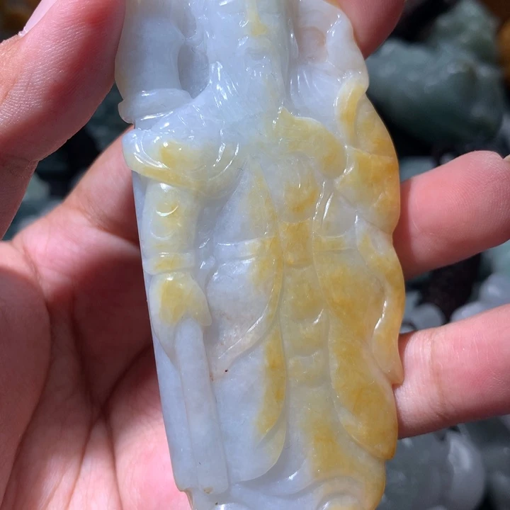 翡翠未镶嵌颈饰保真天然a货翡翠