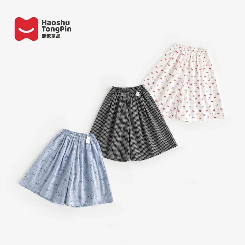 【现货】郝叔童品夏季新款高货2025女童时尚洋气网红棉布裤HR52195