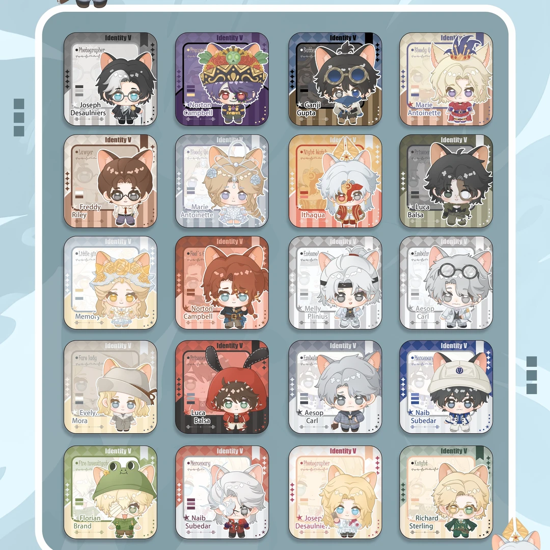 【盲盒代拆】第五人格同人授权pu吧唧