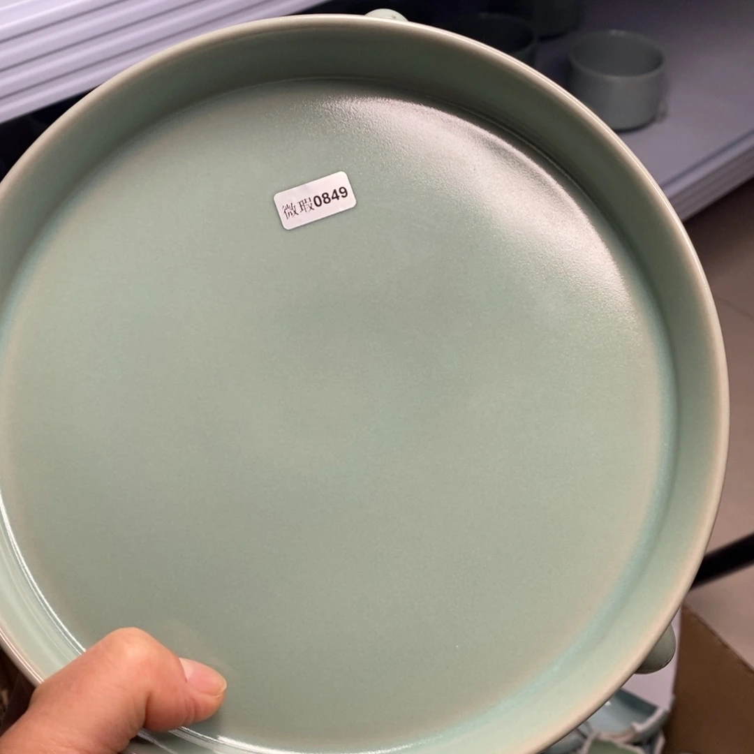 瓷片蘑***汤汝州原矿原釉0849微瑕