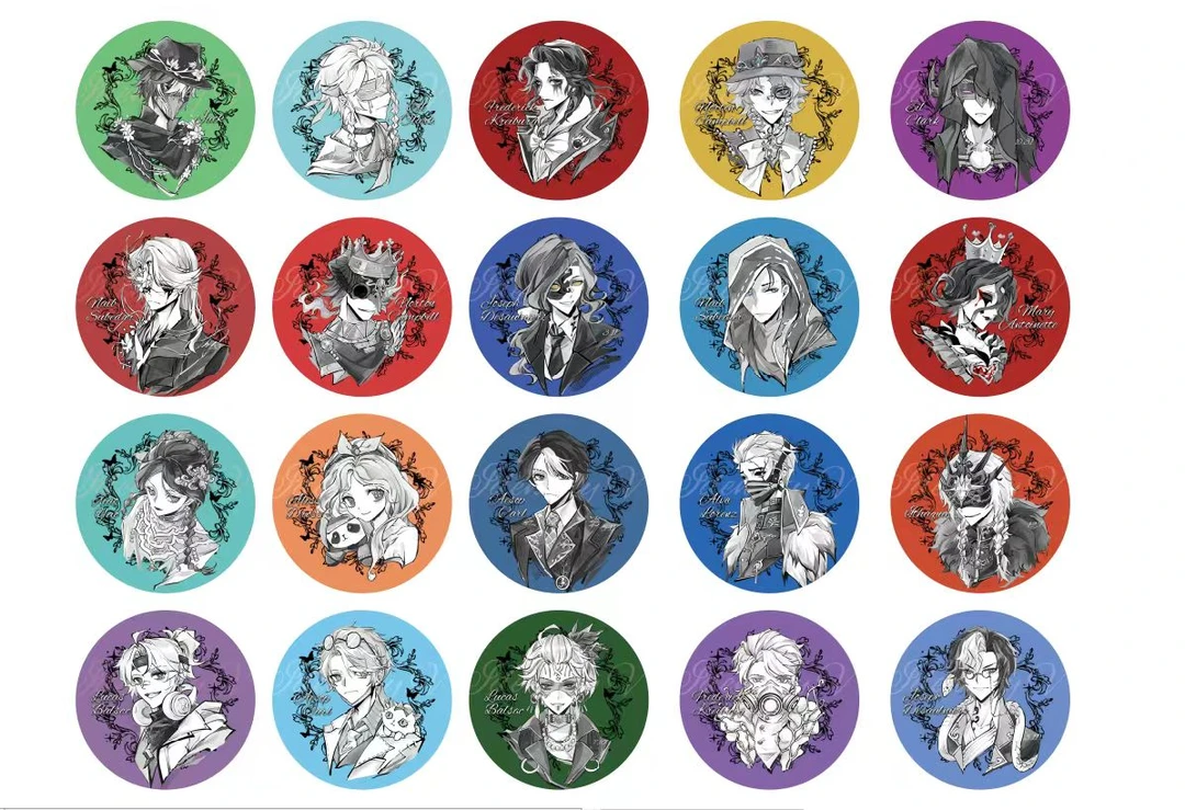 【拆盒】同人周边 黑白风马赛克吧唧盲盒代拆