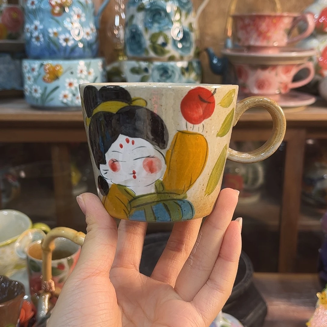 陶泥景德镇手工手绘高温釉下彩