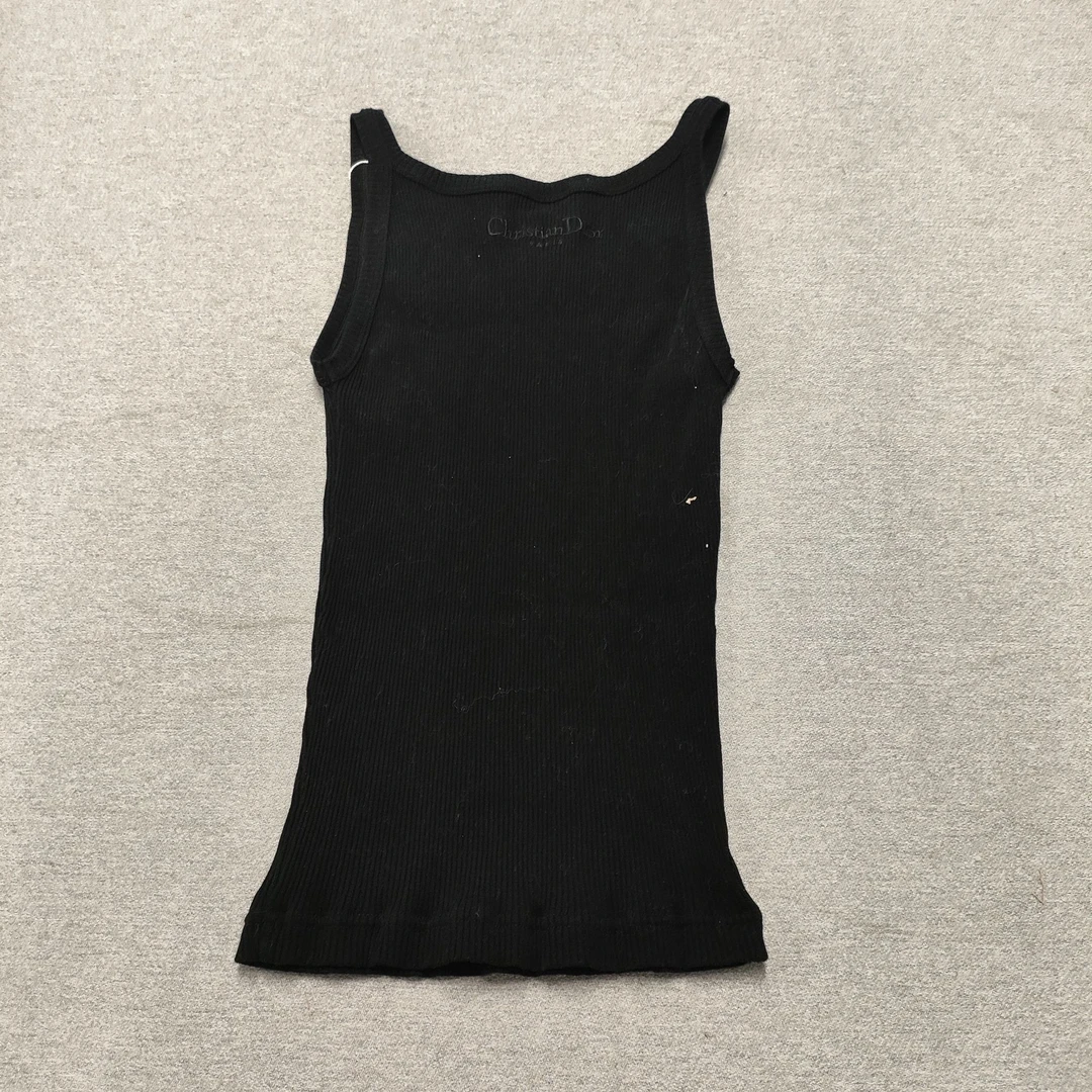 95新 DIOR/迪奥 麦殿/针织女士无袖背心XS码黑色/250209ZYTYY146