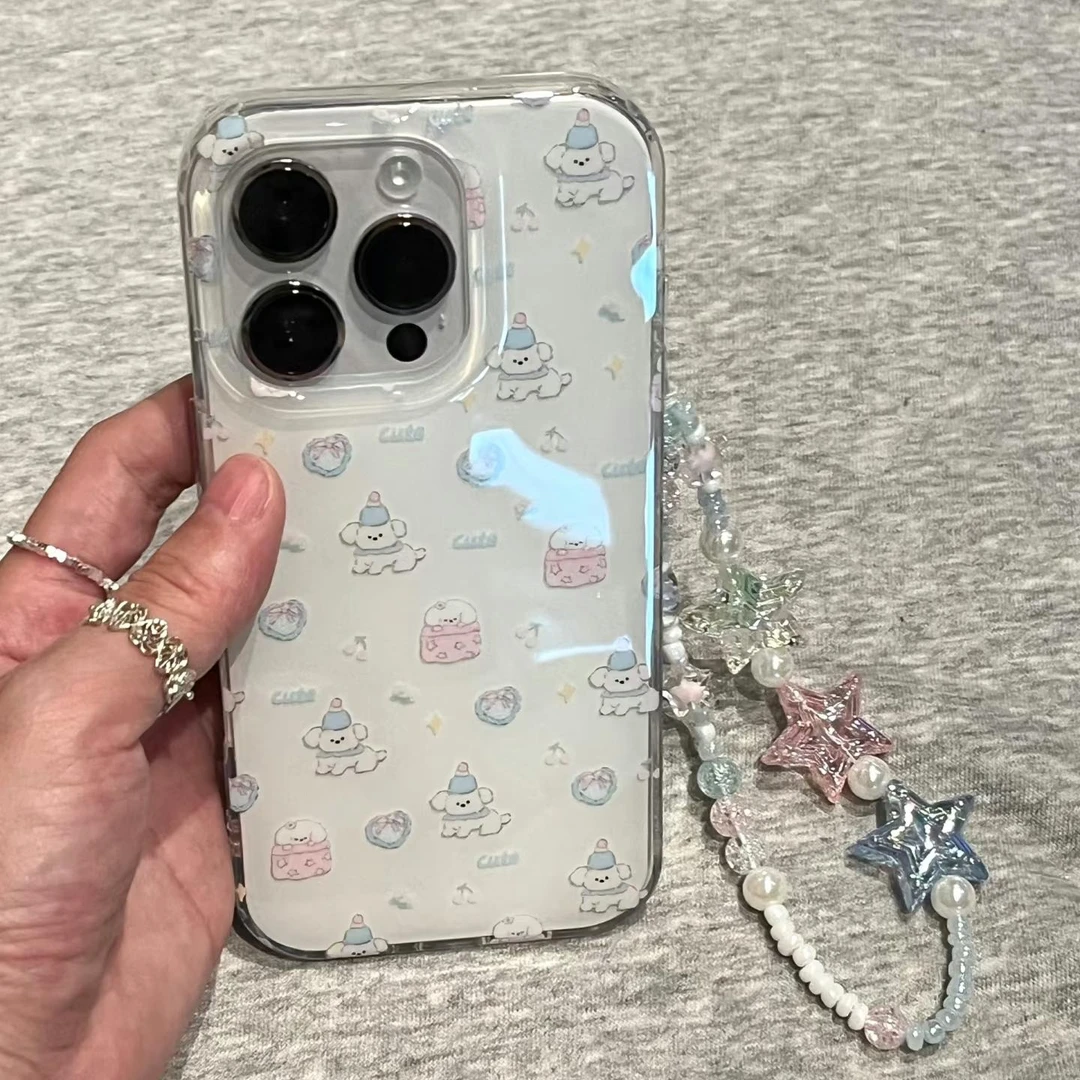 被窝小狗IMD适用iPhone16手机壳oppo创意vivo华为荣耀小米15大孔