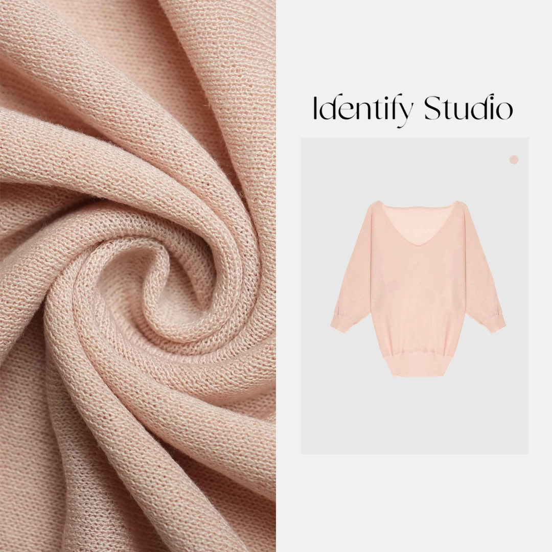 IDENTIFY"如梦令"夏季上新V领莱赛尔亚麻薄款上衣25SS