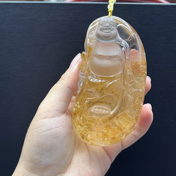 水晶珠宝半成品未镶嵌海**界黄胶花