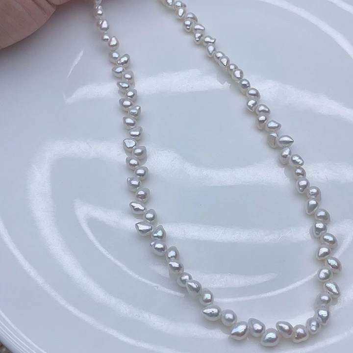 银S925镶嵌颈饰淡水珍珠